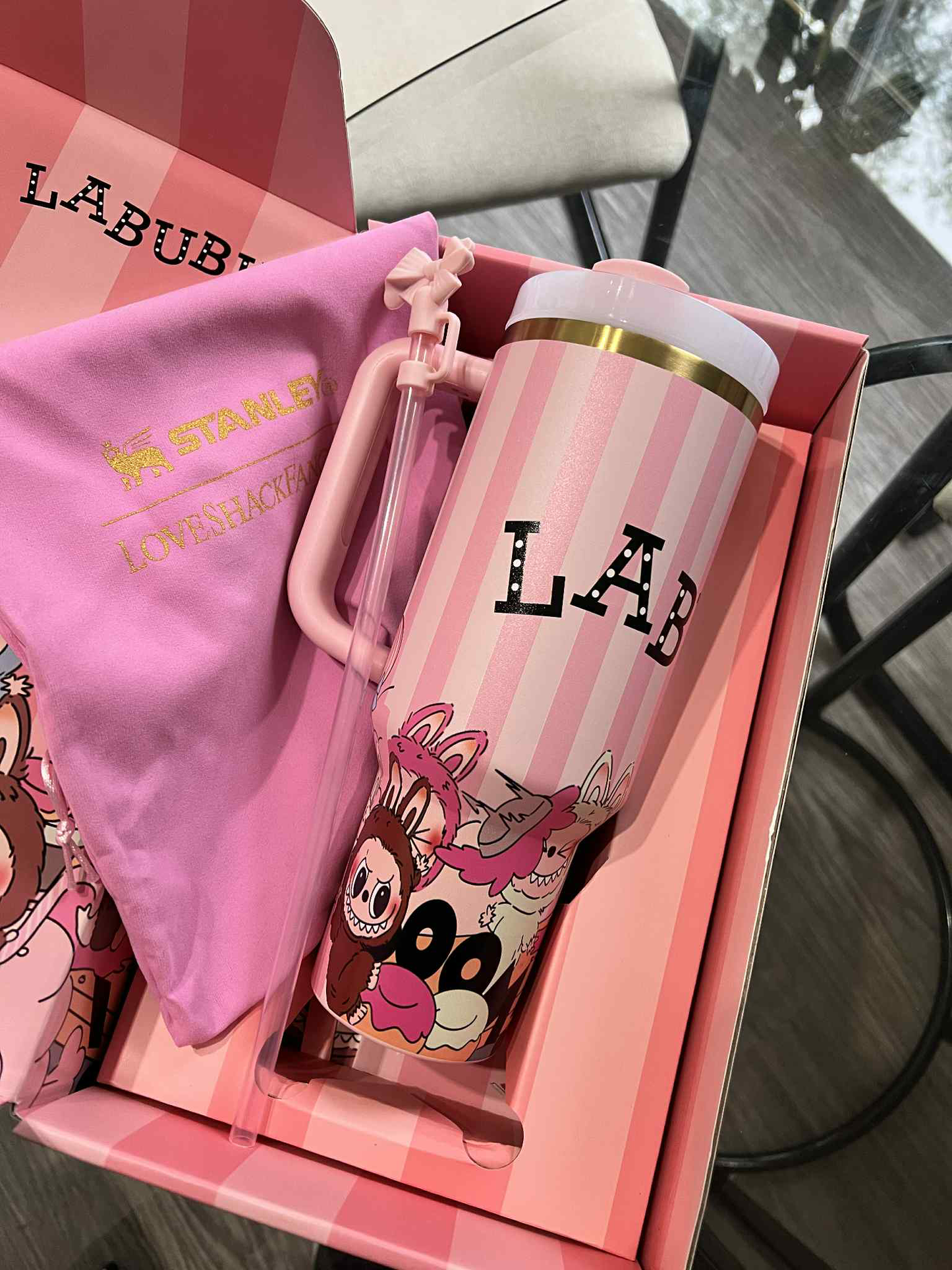 LabuBU 40 oz Tumbler with Fancy Gift Box