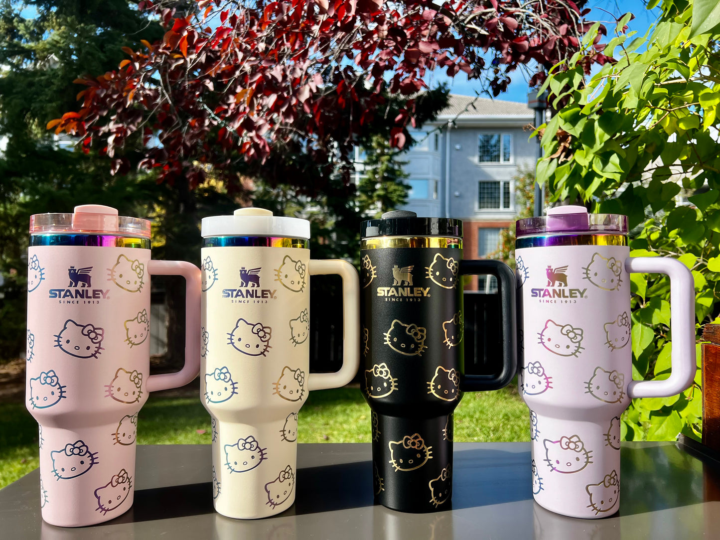 40 Oz Laser engraved custom Kitty Stanley 40 oz Quencher